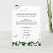 エメラルドグリーンフローラティアラバタフライキンセアニェラ プログラム (裏面)