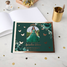 エメラルドグリーンフローラバラ金ゴールドキンセアニラ写真 ゲストブック