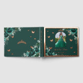 エメラルドグリーンフローラバラ金ゴールドキンセアニラ写真 ゲストブック (全面)