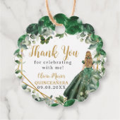 エメラルドグリーンフローラブロンドプリンセスキンセアニラ フェイバータグ (正面)