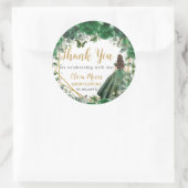 エメラルドグリーンフローラプリンセスクインセアニラフェイヴェ ラウンドシール (バッグ)