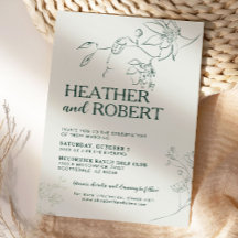 エメラルドグリーンフローラボタニカルボ結婚ホズ