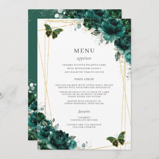 エメラルドグリーンフローラ蝶キンセアニェラ プログラム (正面/裏面)