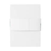 エメラルドグリーンフローラ蝶金ゴールドキンセアニェラ 招待状ベリーバンド (裏面例)