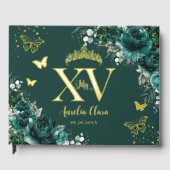 エメラルドグリーンフローラ蝶金ゴールドキンセアニラ ゲストブック (正面)