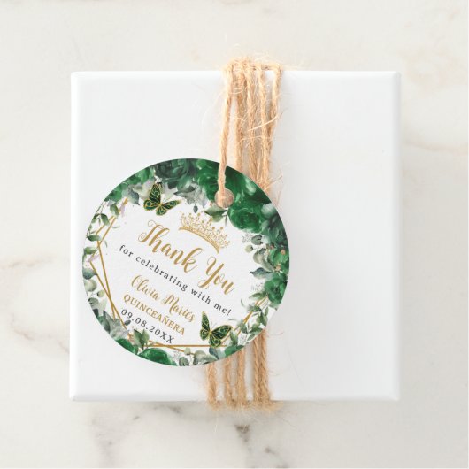 エメラルドグリーンフローラ蝶金ゴールドキンセアニラ フェイバータグ (インサイチュ)