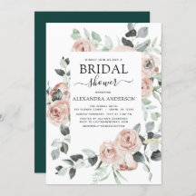 エメラルドグリーンブライダルシャワーフローラグリーン