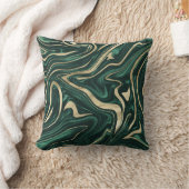 エメラルドグリーンブラック金ゴールド大理石#1 #decor #art クッション (ブランケット)