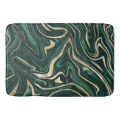 エメラルドグリーンブラック金ゴールド大理石#1 #decor #art バスマット (正面)