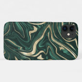エメラルドグリーンブラック金ゴールド大理石#1 #decor #art Case-Mate iPhoneケース (裏面(横))