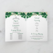 エメラルドグリーンプリンセス15アニョスプログラムテンプレート 招待状 (内部)