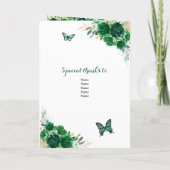 エメラルドグリーンプリンセス15アニョスプログラムテンプレート 招待状 (裏面)