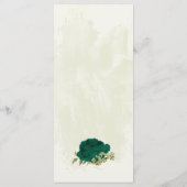 エメラルドグリーンベージュ花結婚植物園 メニュー (裏面)