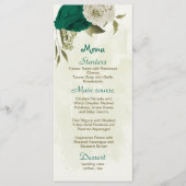 エメラルドグリーンベージュ花結婚植物園 メニュー (正面)