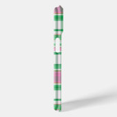 エメラルドグリーンホットピンクホットマドラスモノグラム Case-Mate iPhoneケース (裏面 / 右)