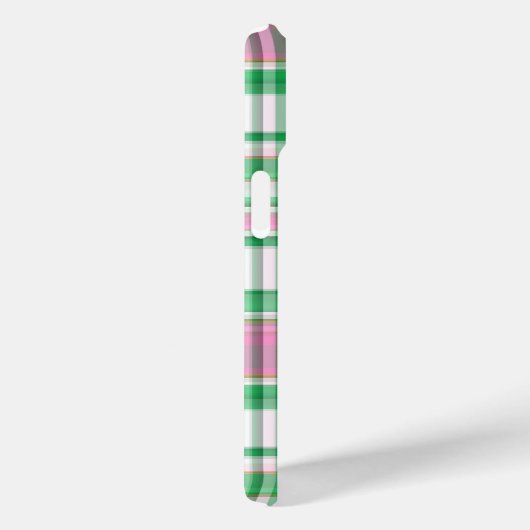 エメラルドグリーンホットピンクホットマドラスモノグラム Case-Mate iPhoneケース (裏面 / 右)