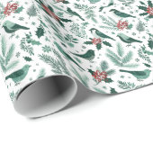エメラルドグリーンホリデーバーズラッピング紙 ラッピングペーパー (ロールコーナー)