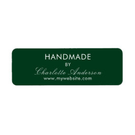 エメラルドグリーンホワイトという名前の手作り ラベル