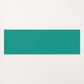 エメラルドグリーンホワイトフローラ曼荼羅モノグラム  ヨガマット (裏面(横))