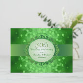 エメラルドグリーンボケ 30周年パーティー 招待状 (スタンド正面)