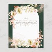 エメラルドグリーンボホ結婚フローラ (裏面)