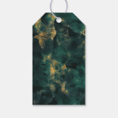 エメラルドグリーンマーブル感謝祭タグ ギフトタグ (裏面)