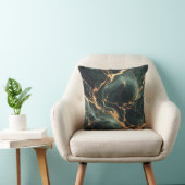 エメラルドグリーンマーブル装飾用クッション クッション (椅子)