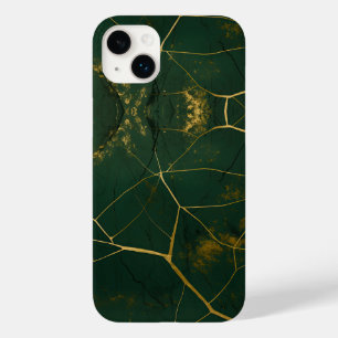 エメラルドグリーンマーブル金ゴールドグリッター Case-Mate iPhone 14 PLUSケース