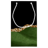 エメラルドグリーンマーリングコンテンポラリーアゲート石 スモールペーパーバッグ (裏面)