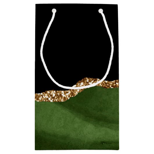 エメラルドグリーンマーリングコンテンポラリーアゲート石 スモールペーパーバッグ (裏面)