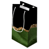 エメラルドグリーンマーリングコンテンポラリーアゲート石 スモールペーパーバッグ (裏面アングル)