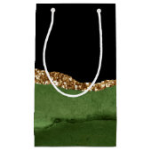 エメラルドグリーンマーリングコンテンポラリーアゲート石 スモールペーパーバッグ (正面)