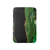 エメラルドグリーンマーリングコンテンポラリーアゲート石 バスマット (正面縦)