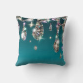 *～*エメラルドグリーンメタリックAP7ロングドリップグリッター クッション (裏面)