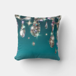 *～*エメラルドグリーンメタリックAP7ロングドリップグリッター クッション