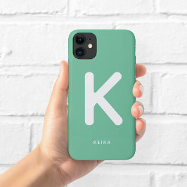 エメラルドグリーンモノグラムフォンケース iPhone 11 ケース