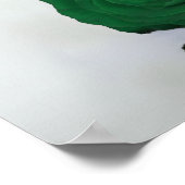 エメラルドグリーンローズ22卓ウェディング席次表 ポスター (角)