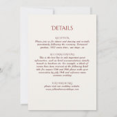 エメラルドグリーンワイルドアマゾン森林結婚曼荼羅 招待状 (裏面)