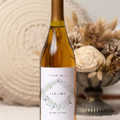 エメラルドグリーンワインボトルラベルテンプレート ワインラベル