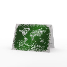 エメラルドグリーンワールドピースダイヤモンドパーソナライズされた