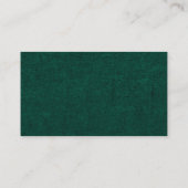 エメラルドグリーンヴィンテージボタニッ結婚クのウェブサイト エンクロージャーカード (裏面)