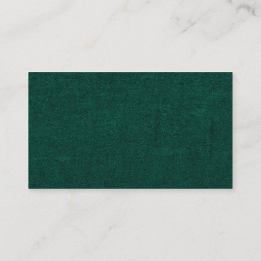 エメラルドグリーンヴィンテージボタニッ結婚クのウェブサイト エンクロージャーカード (裏面)