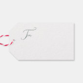 エメラルドグリーンヴィンテージメリークリスマス ギフトタグ (裏面横)