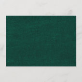 エメラルドグリーンヴィンテージ結婚植物学の詳細 エンクロージャーカード (裏面)