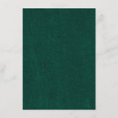 エメラルドグリーンヴィンテージ結婚植物学の詳細 エンクロージャーカード (裏面)