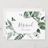 エメラルドグリーン予約サイン (正面)