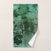 エメラルドグリーン大理石デリカ#1 #wall #decor #art バスタオルセット (ハンドタオル)
