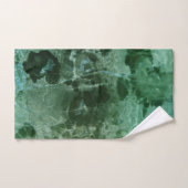 エメラルドグリーン大理石デリカ#1 #wall #decor #art バスタオルセット (ハンドタオル)