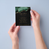 エメラルドグリーン揚げチラシ チラシ (手)