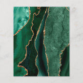 エメラルドグリーン揚げ台のホワイトフライヤー チラシ (裏面)